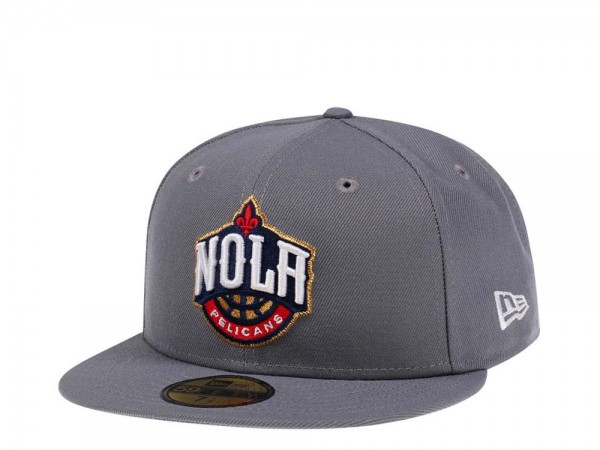 New Era New Orleans Pelicans Concrete Gold Edition 59Fifty Fitted Cap