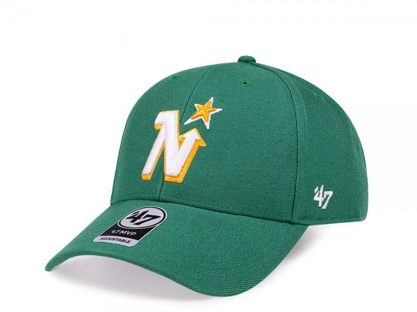 47Brand Minnesota North Stars Classic Green Strapback Cap