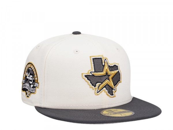New Era Houston Astros 45th Anniversary Chrome Storm Two Tone Edition 59Fifty Fitted Cap
