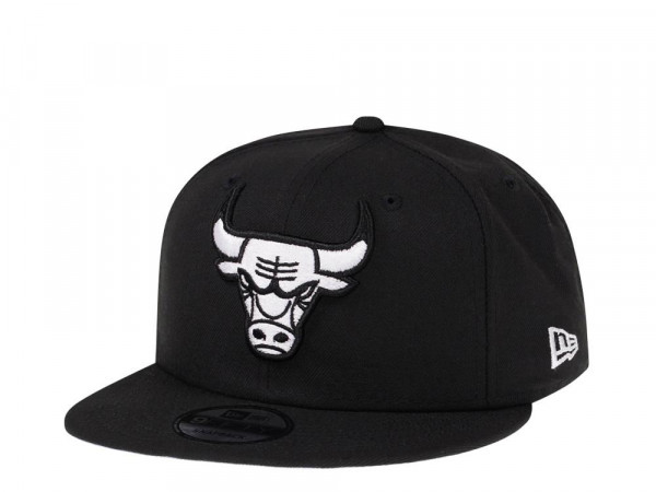 New Era Chicago Bulls Black White Edition 9Fifty Snapback Cap