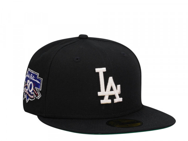 New Era Los Angeles Dodgers 50th Anniversary Jackie Robinson Throwback Edition 59Fifty Fitted Cap
