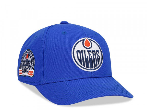 American Needle Edmonton Oilers 30th Anniversary Blue Snapback Cap