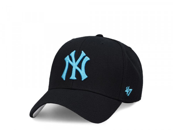 47Brand New York Yankees Black MVP Snapback Cap