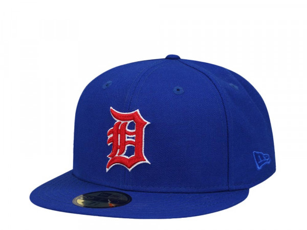 New Era Detroit Tigers Blue Throwback Edition 59Fifty Fitted Cap