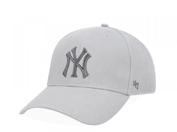 47Brand New York Yankees Gray Ballpark MVP Snapback Cap