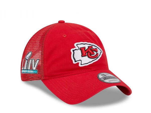 New Era Kansas City Chiefs Super Bowl LIIV Red Trucker Edition 9Twenty Snapback Cap