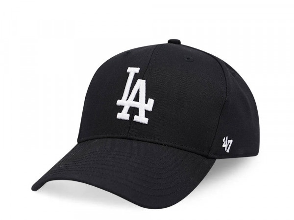 47Brand Los Angeles Dodgers Black Raised Basic MVP Snapback Cap
