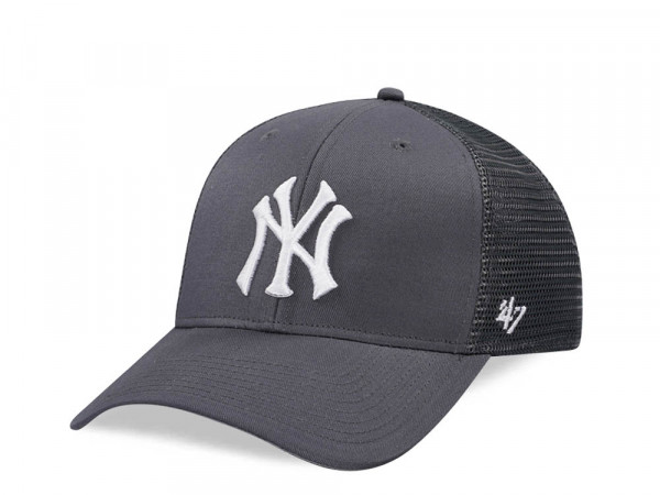 47Brand New York Yankees Charcoal Ballpark Mesh MVP Trucker Snapback Cap