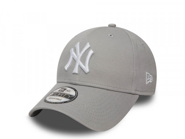 New Era New York Yankees League Basic Gray 9Forty Strapback Cap