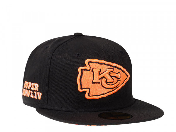 New Era Kansas City Chiefs Super Bowl IV Black Summerpop Edition 59Fifty Fitted Cap