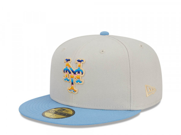 New Era New York Mets Beachfront Stone Two Tone Edition 59Fifty Fitted Cap