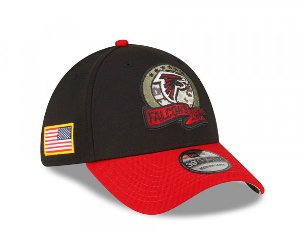 New Era Atlanta Falcons Salute to Service 2022 39Thirty Stretch Cap