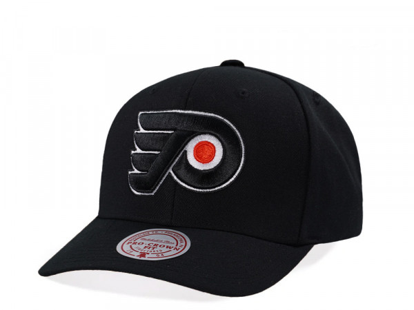 Mitchell & Ness Philadelphia Flyers Pro Crown Fit Vintage Black Snapback Cap