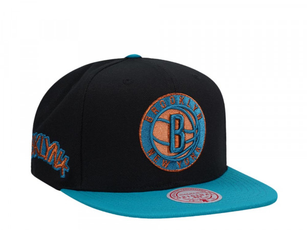 Mitchell & Ness Brooklyn Nets Make Cents Black Two Tone Edition Snapback Cap