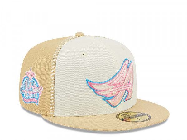 New Era Anaheim Angels Stitch 40th Anniversary Gold Edition 59Fifty Fitted Cap