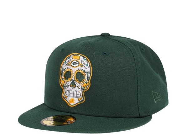 New Era Green Bay Packers Skull Edition 59Fifty Fitted Cap
