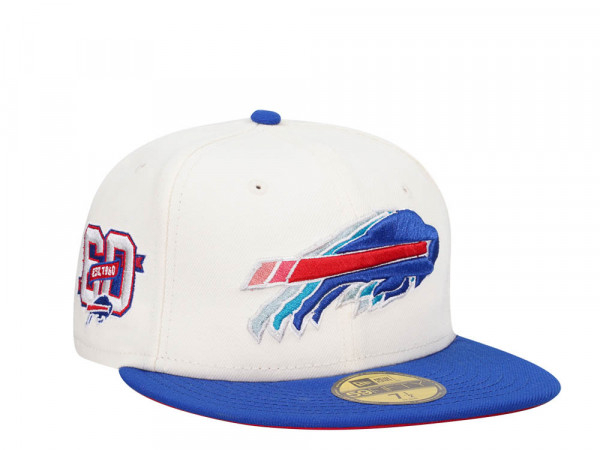 New Era Buffalo Bills 60th Anniversary Two Tone Edition 59Fifty Fitted Cap