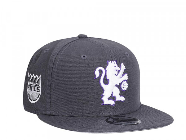 New Era Sacramento Kings Gray Purple Detail Edition 9Fifty Snapback Cap