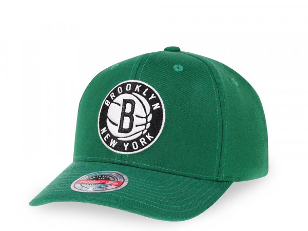 Mitchell & Ness Brooklyn Nets Green Red Line Flex Snapback Cap
