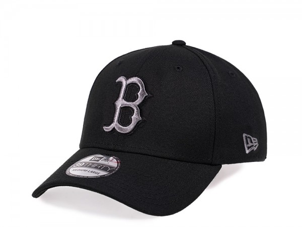 New Era Boston Red Sox Black and Grey Edition 39Thirty Stretch Cap