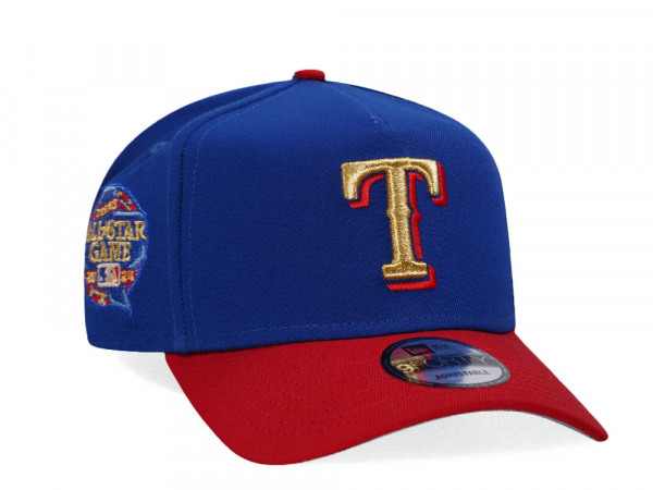 New Era Texas Rangers All Star Game 2024 Gold Two Tone Edition A Frame Snapback Cap