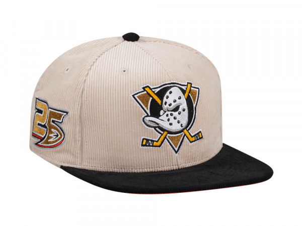 Mitchell & Ness Anaheim Ducks 25th Anniversary Two Tone Cord Edition Dynasty Fitted Cap