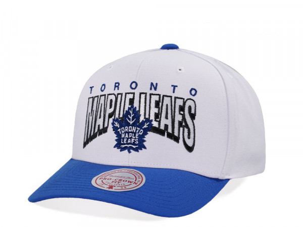 Mitchell & Ness Toronto Maple Leafs Pro Crown Fit White Snapback Cap