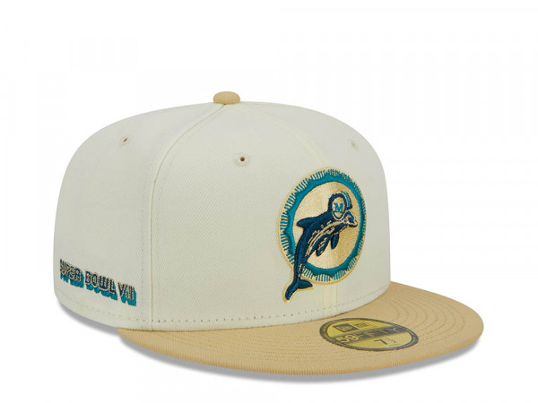 New Era Miami Dolphins Super Bowl VII Two Tone City Icon 59Fifty Fitted Cap