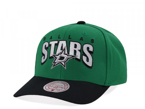 Mitchell & Ness Dallas Stars Pro Crown Fit Green Snapback Cap