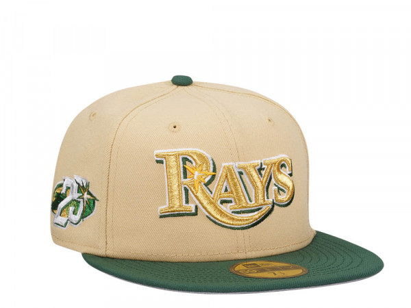 New Era Tampa Bay Rays 25th Anniversary Vegas Gold Two Tone Edition 59Fifty Fitted Cap