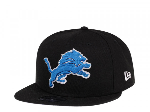 New Era Detroit Lions Black Blue Edition 9Fifty Snapback Cap