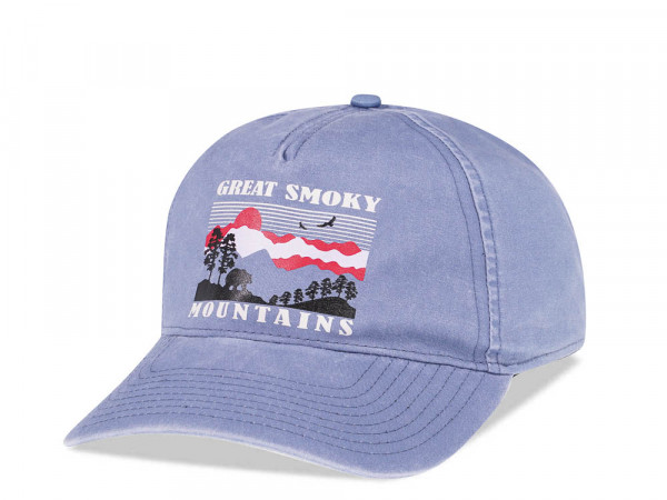 American Needle Great Smoky Mountains Blue Vintage Casual Snapback Cap