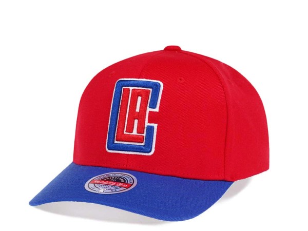 Mitchell & Ness Los Angeles Clippers Team Two Tone Red Line Solid Flex Snapback Cap
