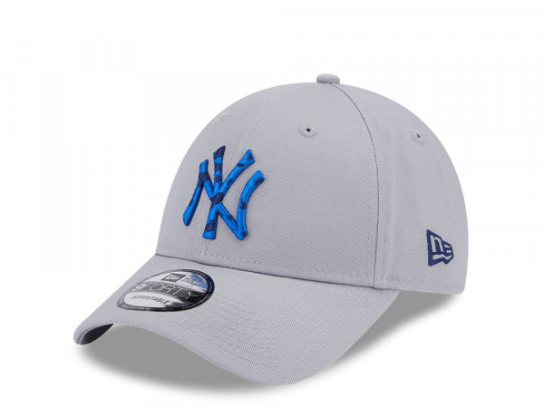 New Era New York Yankees Seasonal Infill Light Gray 9Forty Strapback Cap