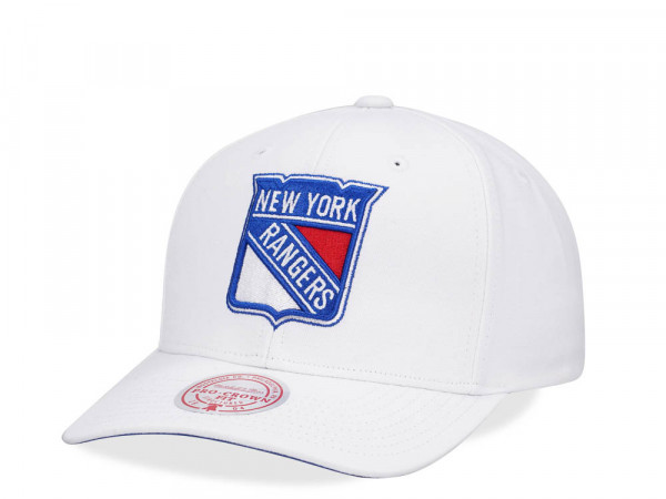 Mitchell & Ness New York Rangers All in Pro White Snapback Cap