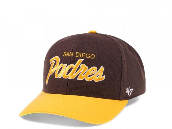 47Brand San Diego Padres Classic DP Brown Snapback Cap
