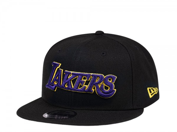 New Era Los Angeles Lakers Black Team Edition 9Fifty Snapback Cap