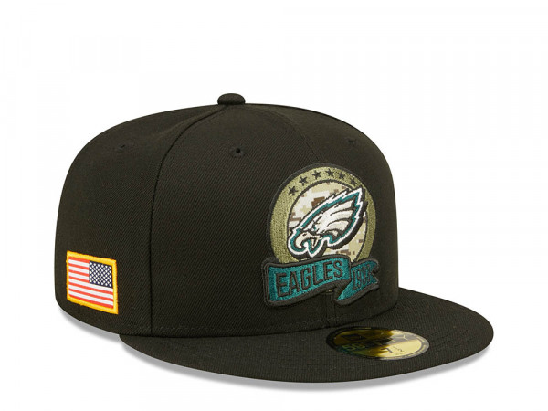 New Era Philadelphia Eagles Salute to Service 2022 Fitted 59Fifty Cap