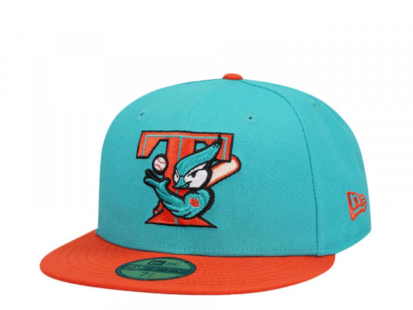 New Era Toronto Blue Jays Teal Orange Two Tone Edition 59Fifty Fitted Cap