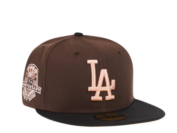 New Era Los Angeles Dodgers 50th Anniversary Coffee Peach Edition 59Fifty Fitted Cap