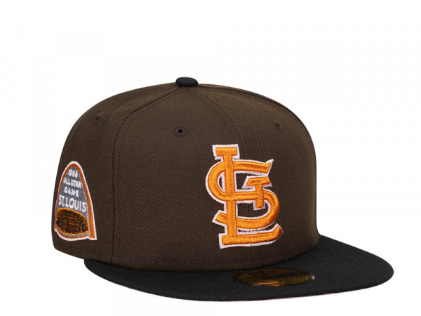 New Era St. Louis Cardinals All Star Game 1966 Chocolate Black Two Tone Edition 59Fifty Fitted Cap