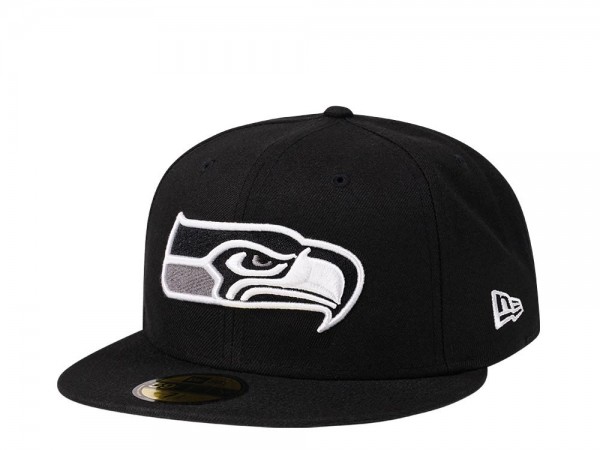 New Era Seattle Seahawks Steel Black Edition 59Fifty Fitted Cap