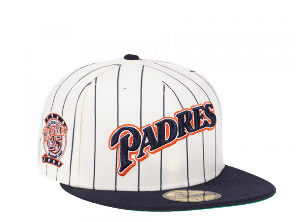 New Era San Diego Padres 25th Anniversary Pinstripe Heroes Elite Edition 59Fifty Fitted Cap