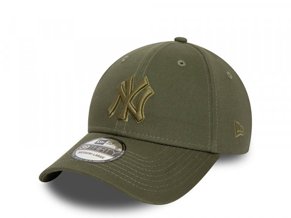 New Era New York Yankees Olive Outline Edition 39Thirty Stretch Cap
