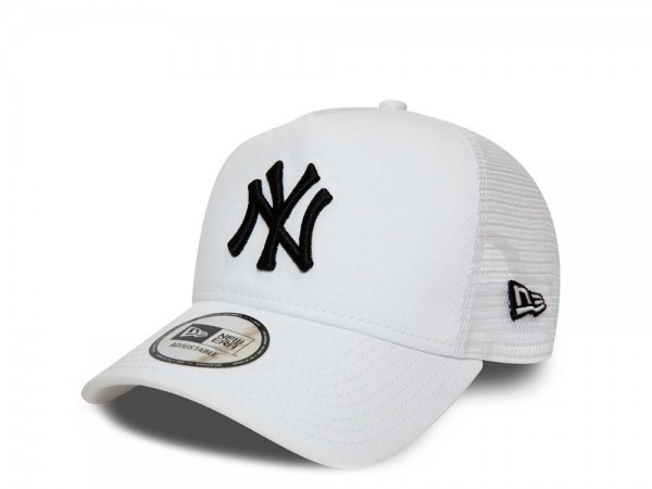 New Era New York Yankees White A Frame Trucker Snapback Cap