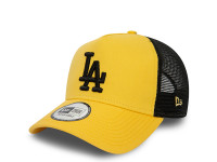 New Era Los Angeles Dodgers League Essential Yellow 9Forty A Frame Trucker Snapback Cap