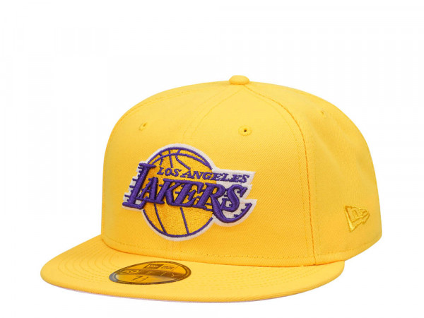New Era Los Angeles Lakers Yellow Canary Edition 59Fifty Fitted Cap