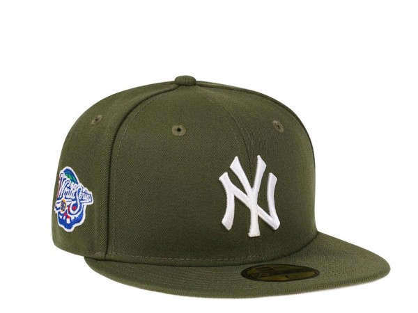 New Era New York Yankees World Series 1998 Rifle Green and Stone Edition 59Fifty Fitted Cap