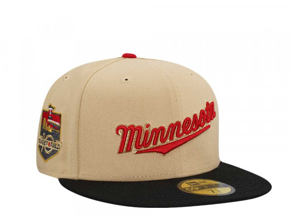 New Era Minnesota Twins 10th Anniversary Target Field Vegas Two Tone Edition 59Fifty Fitted Cap