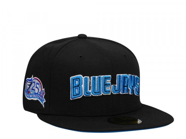 New Era Toronto Blue Jays 25th Anniversary Black Script Edition 59Fifty Fitted Cap